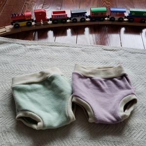 2 Loveybums wool diaper covers